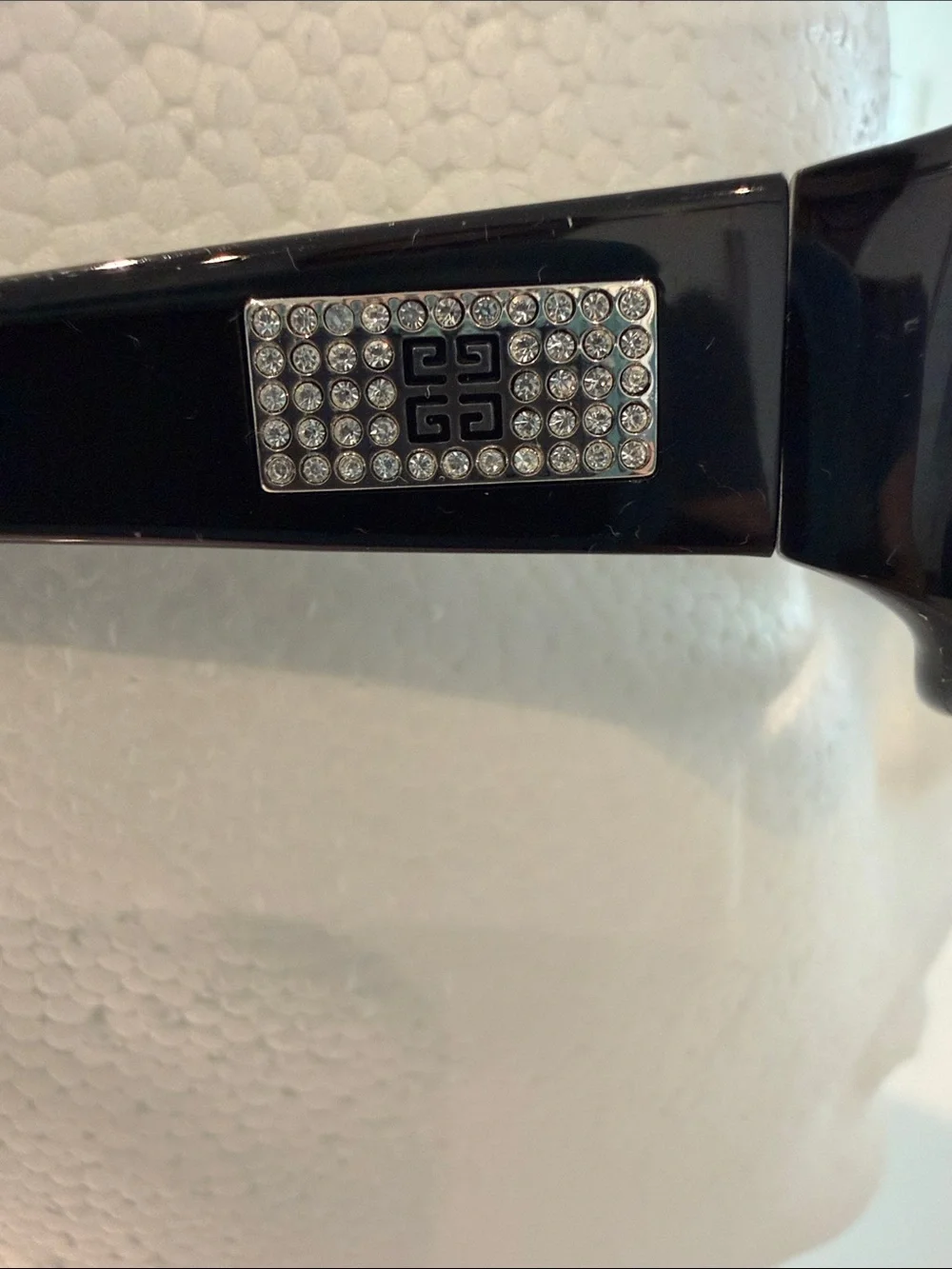 Givenchy Black Rectangular Women's Eyeglass Frames-Made in Italy